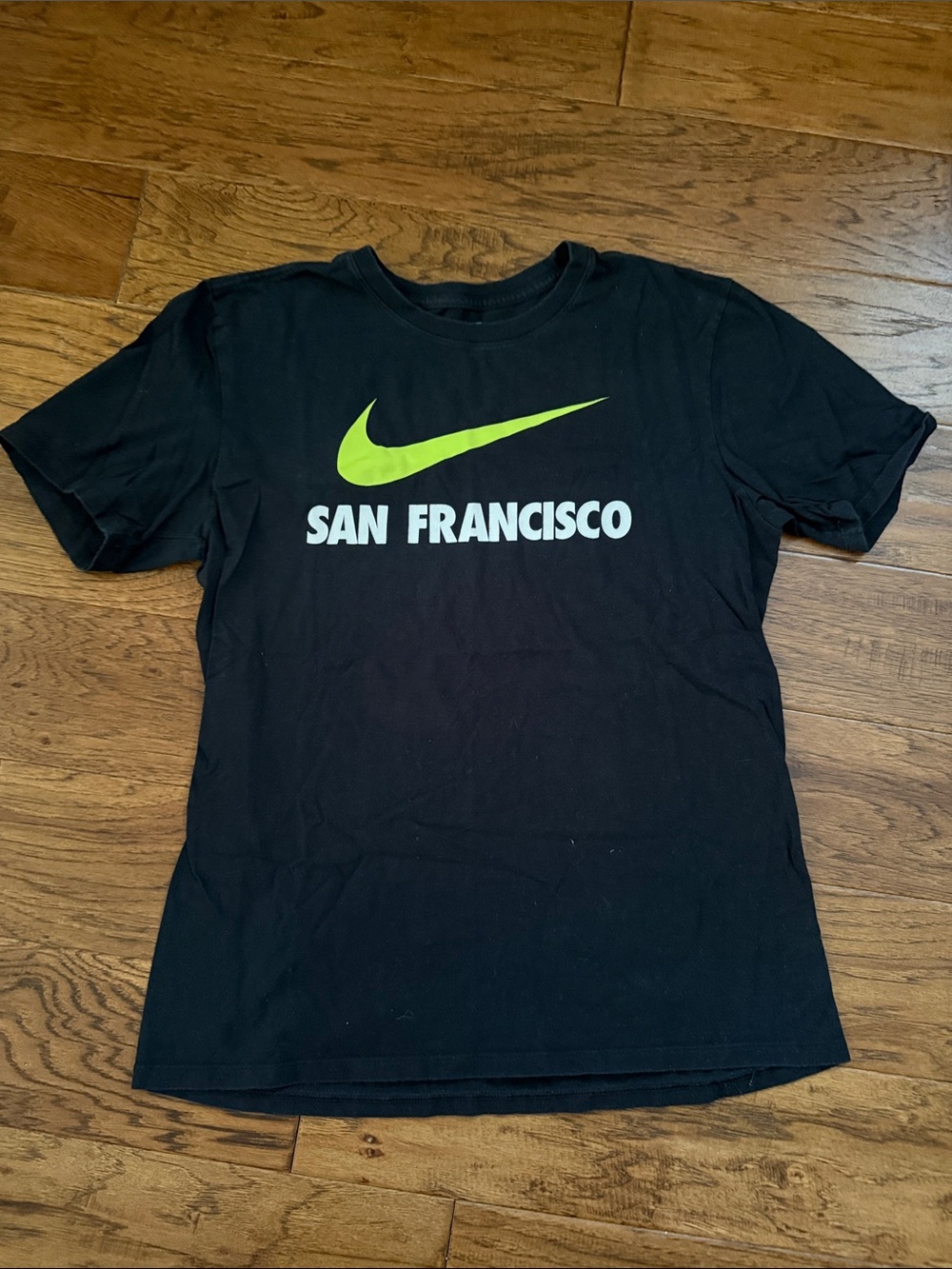 Nike San Francisco Graphic Athletic T-Shirt Black Medium